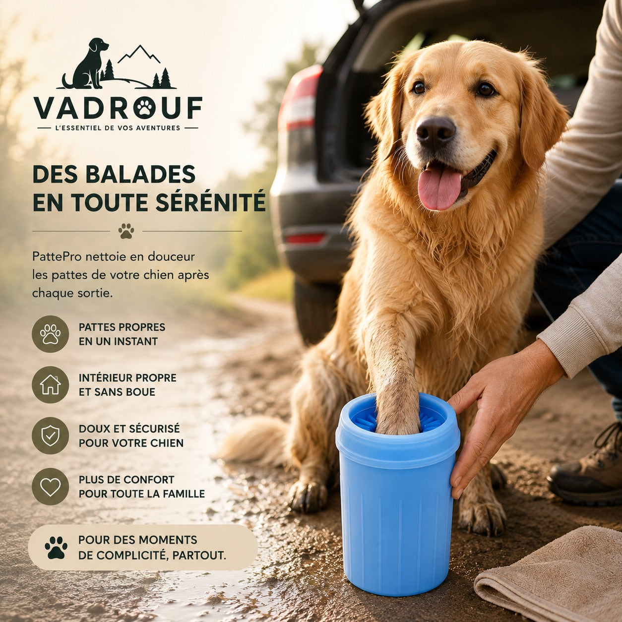 Nettoyeur de pattes — VADROUF PattePro
