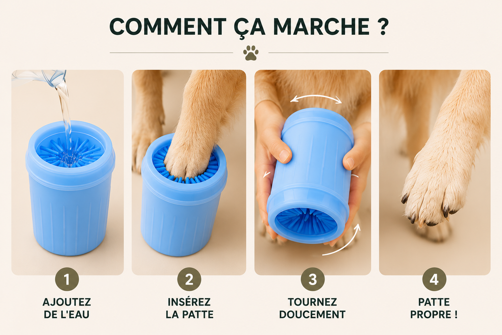Nettoyeur de pattes — VADROUF PattePro